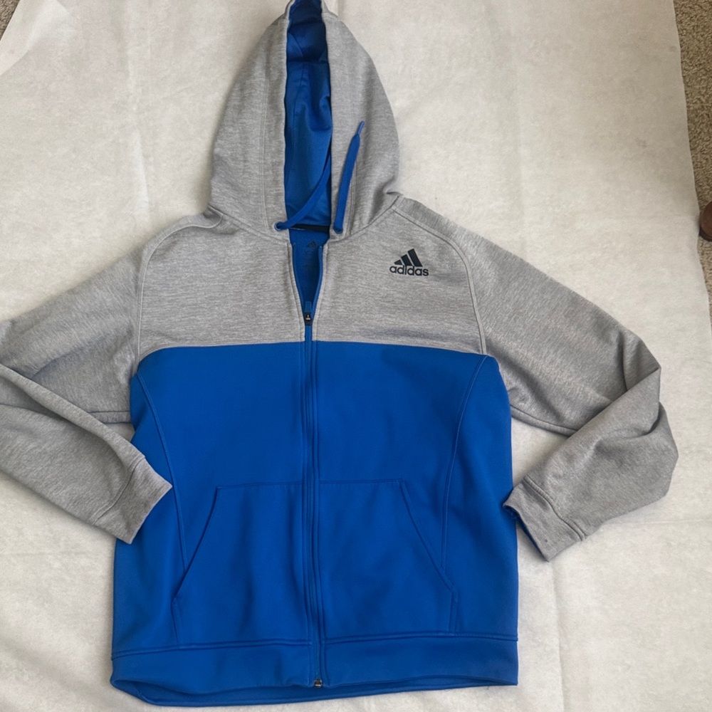 Adidas Two-Tone Blue and Gray Jacket